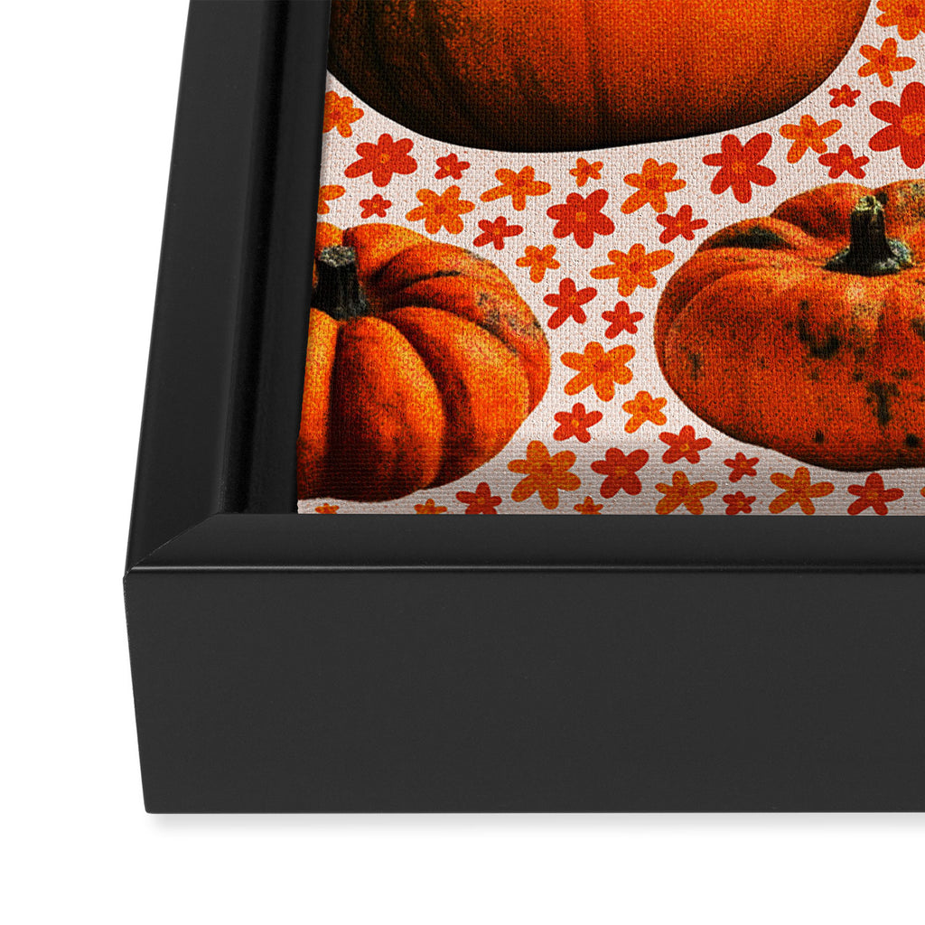 Pumpkin Collage Framed Canvas Print Gallery Image 3