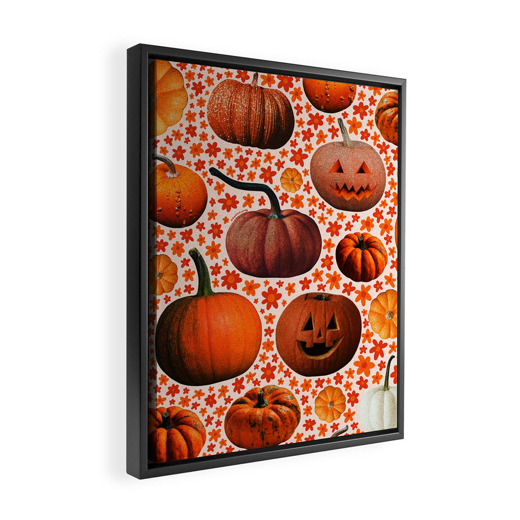 Pumpkin Collage Framed Canvas Print Gallery Image 2