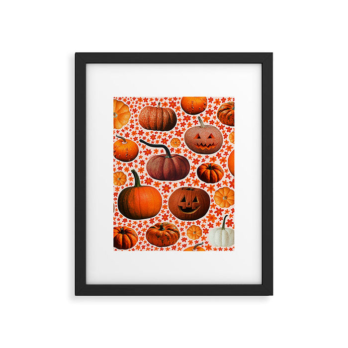 Pumpkin Collage Framed Art Print Gallery Image 1