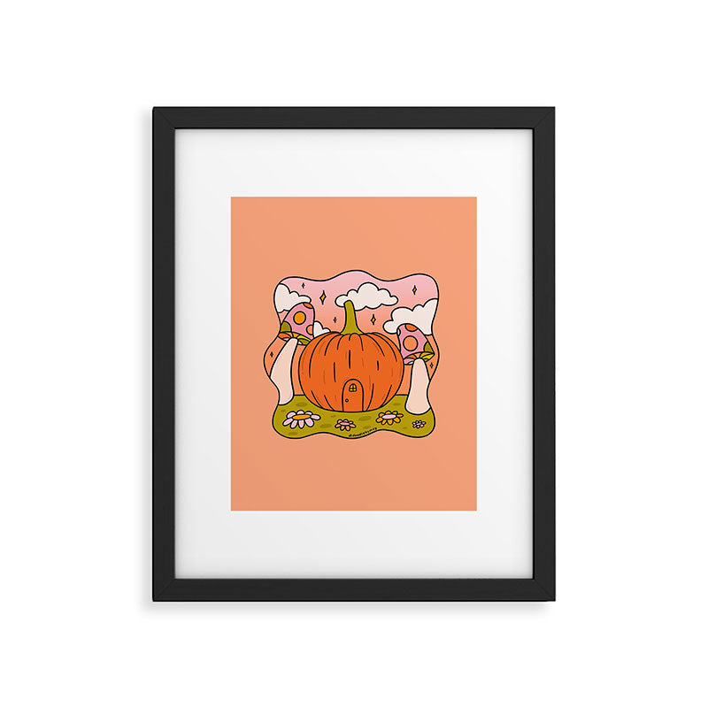 Pumpkin Cottage Framed Art Print Gallery Image 6