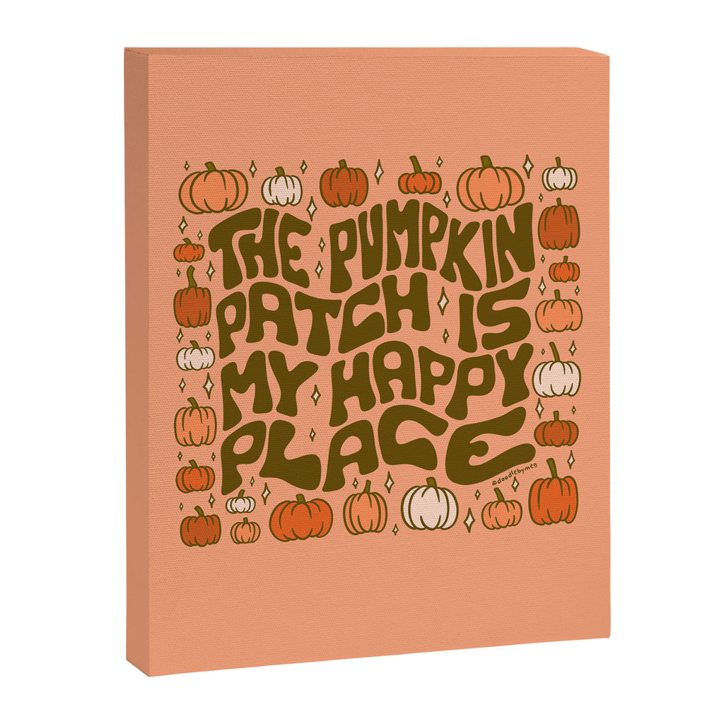 Pumpkin Patch Is My Happy Place Canvas Print Gallery Image 8