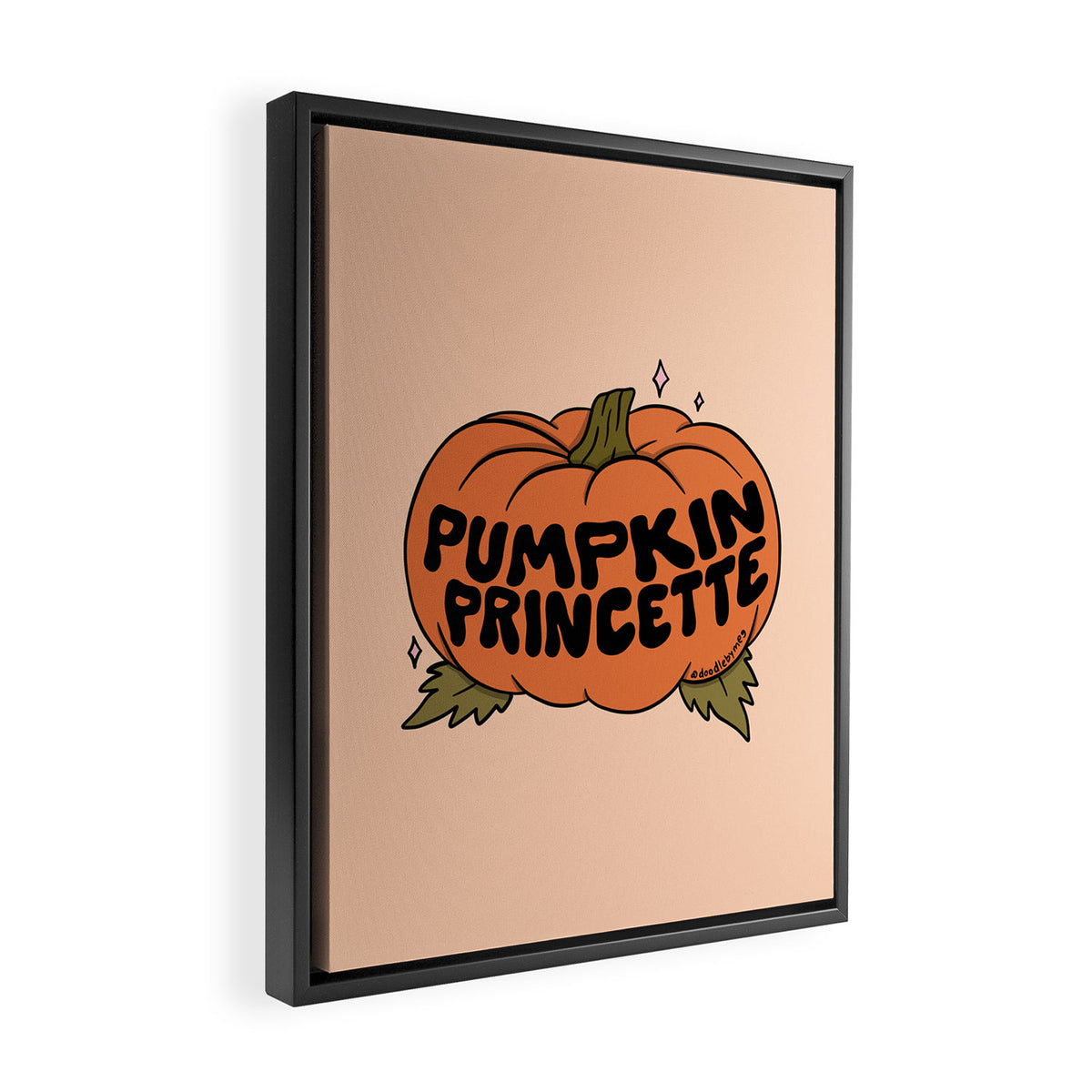 Pumpkin Princette Framed Canvas Print Gallery Image 2
