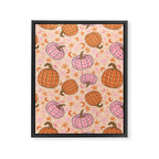 Pumpkin Print Framed Canvas Print Gallery Image 8