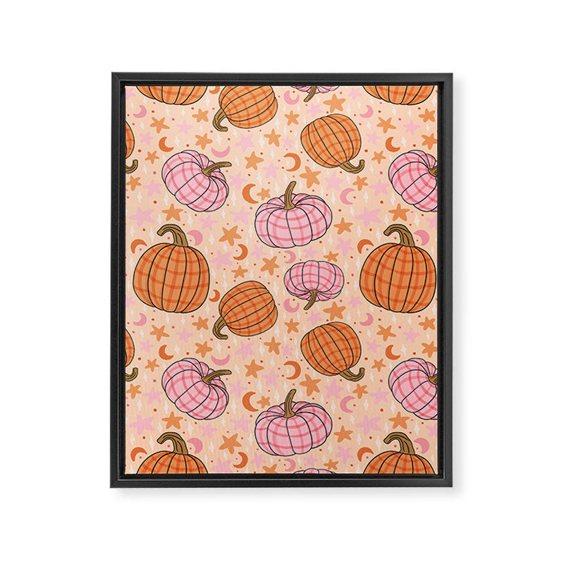 Pumpkin Print Framed Canvas Print Gallery Image 8
