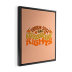 Pumpkin Spice and Reproductive Rights Framed Canvas Print Gallery Image 2
