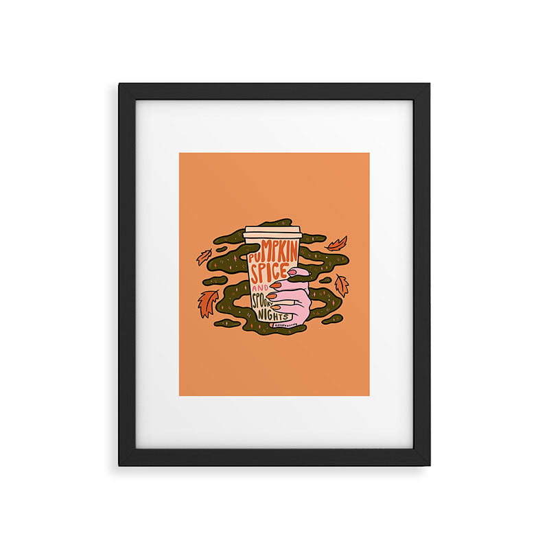 Pumpkin Spice and Spooky Nights Framed Art Print Gallery Image 6