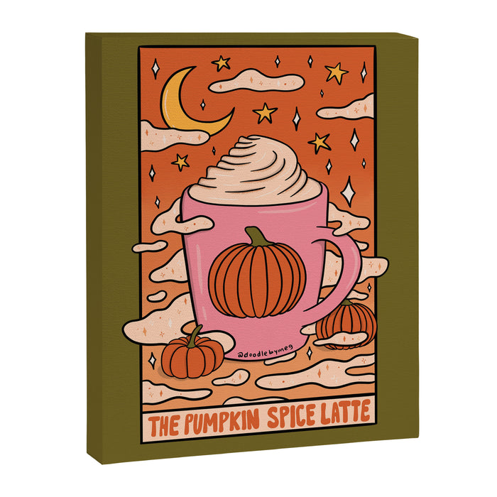 Pumpkin Spice Tarot Card Canvas Print Gallery Image 1
