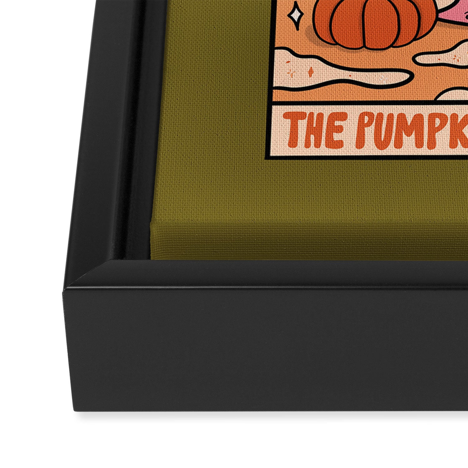 Pumpkin Spice Tarot Card Framed Canvas Print Gallery Image 3