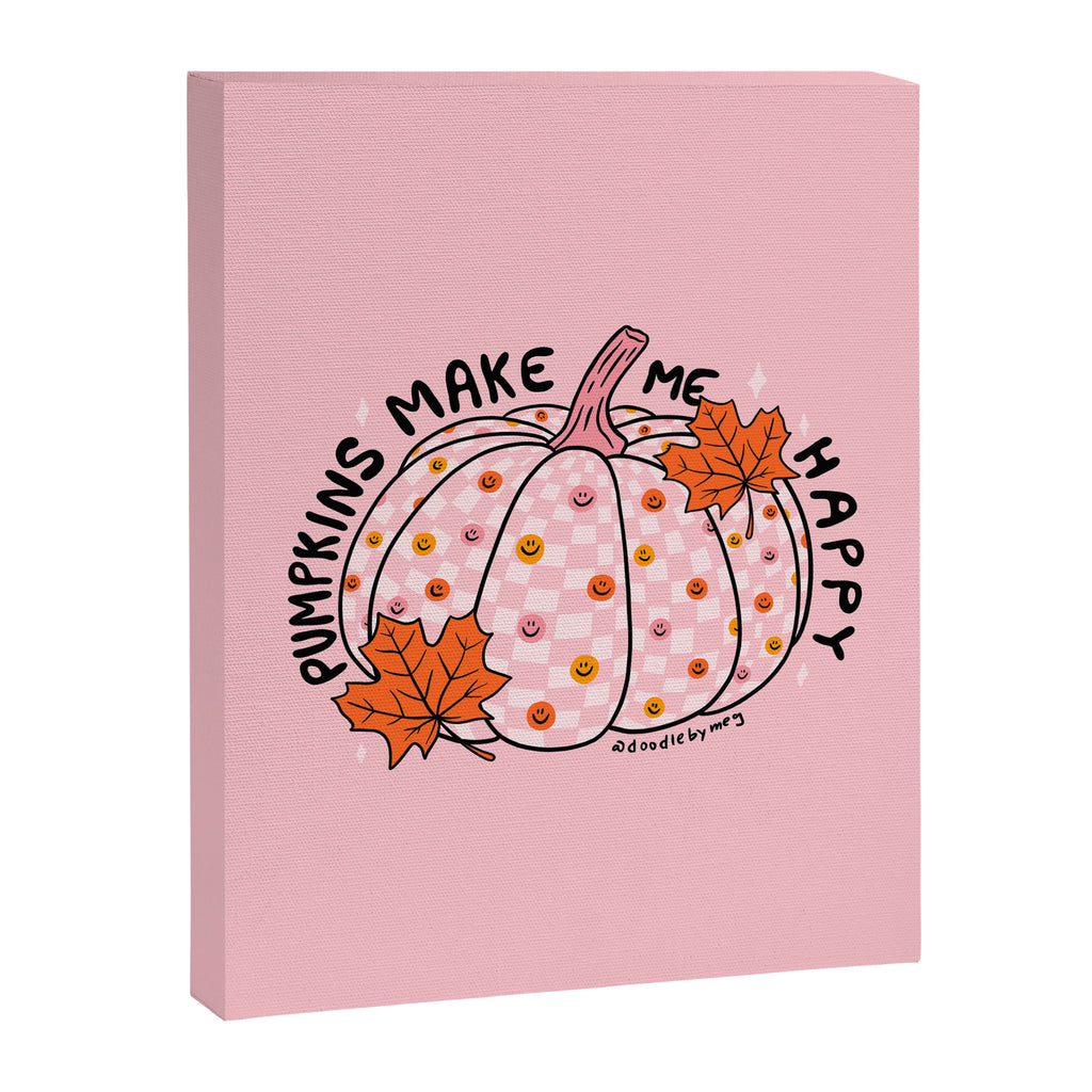 Pumpkins Make Me Happy Canvas Print Gallery Image 8