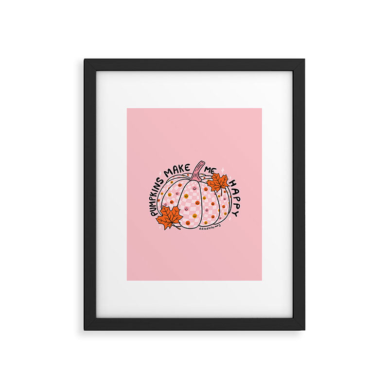 Pumpkins Make Me Happy Framed Art Print Gallery Image 6