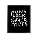 Punk Rock Saved My Life Framed Canvas Print Gallery Image 8