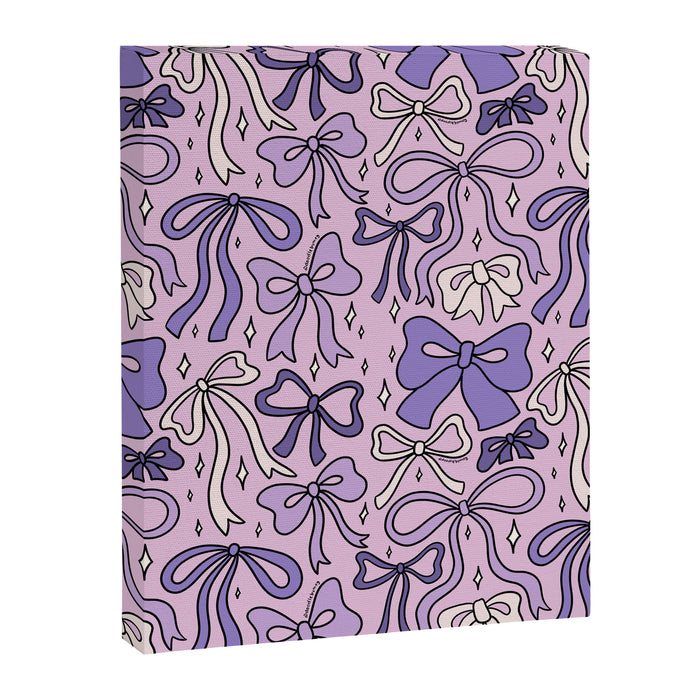 Purple Bow Print Canvas Print Gallery Image 1