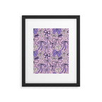 Purple Bow Print Framed Art Print Gallery Image 6
