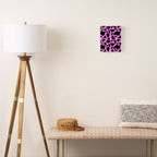 Purple Cow Print Canvas Print Gallery Image 2