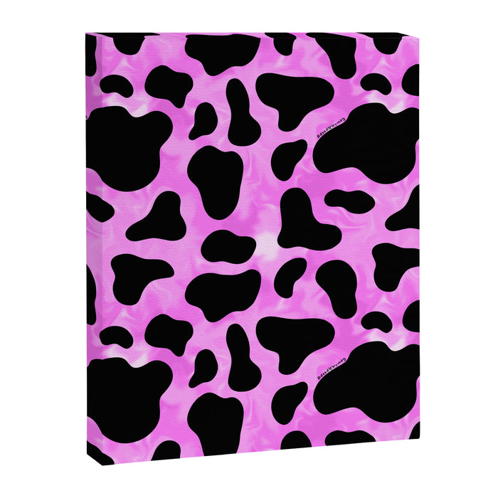 Purple Cow Print Canvas Print Gallery Image 1