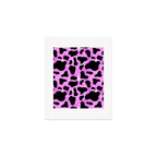 Purple Cow Print Art Print Gallery Image 1