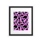 Purple Cow Print Framed Art Print Gallery Image 6