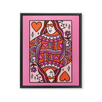Queen of Hearts Framed Canvas Print Gallery Image 8