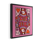 Queen of Hearts Framed Canvas Print Gallery Image 2