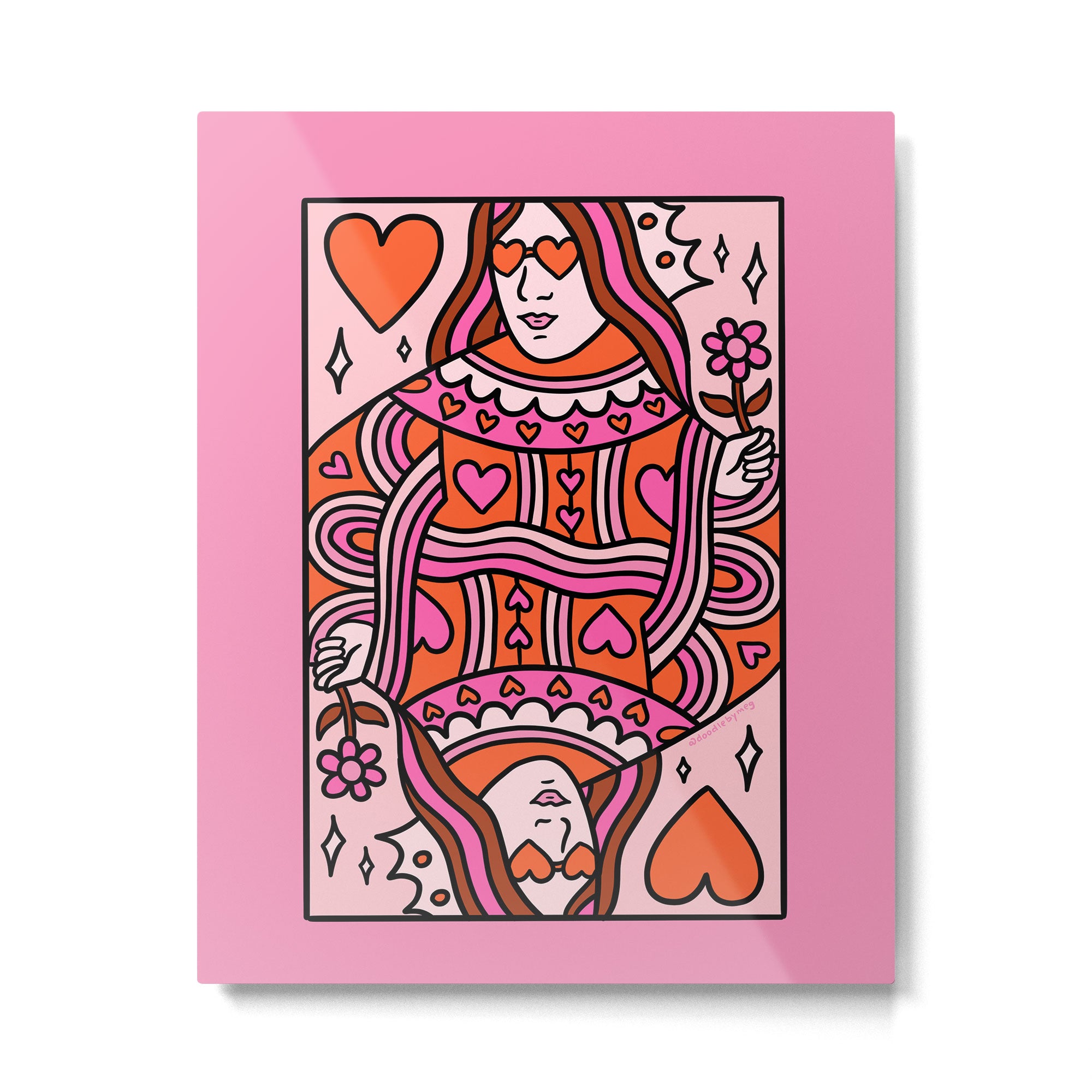 Queen of Hearts Metal Print Gallery Image 6