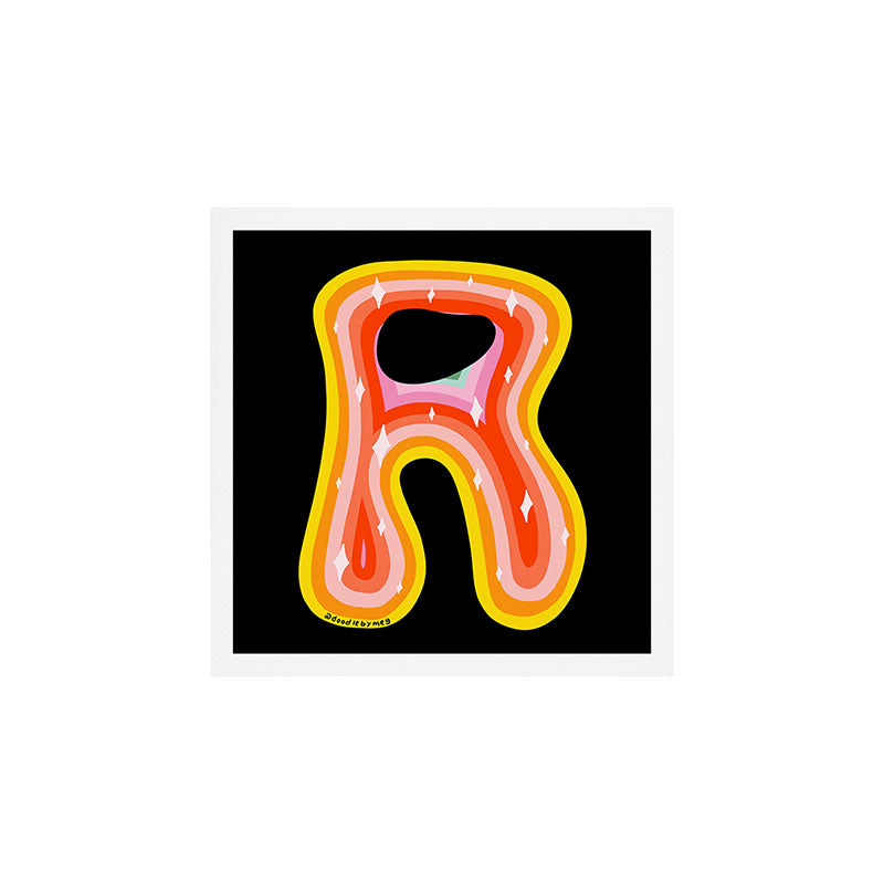 R Rainbow Art Print Gallery Image 1