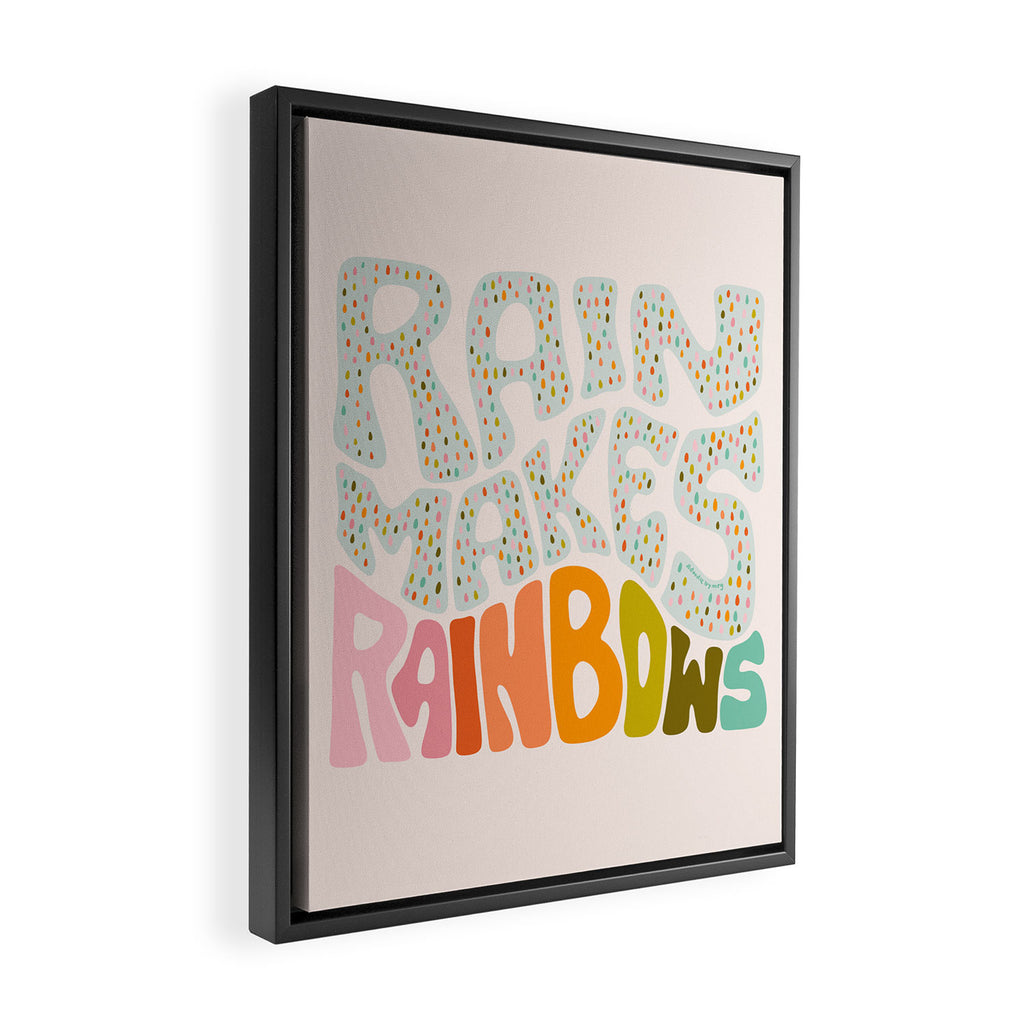 Rain Makes Rainbows Framed Canvas Print Gallery Image 2