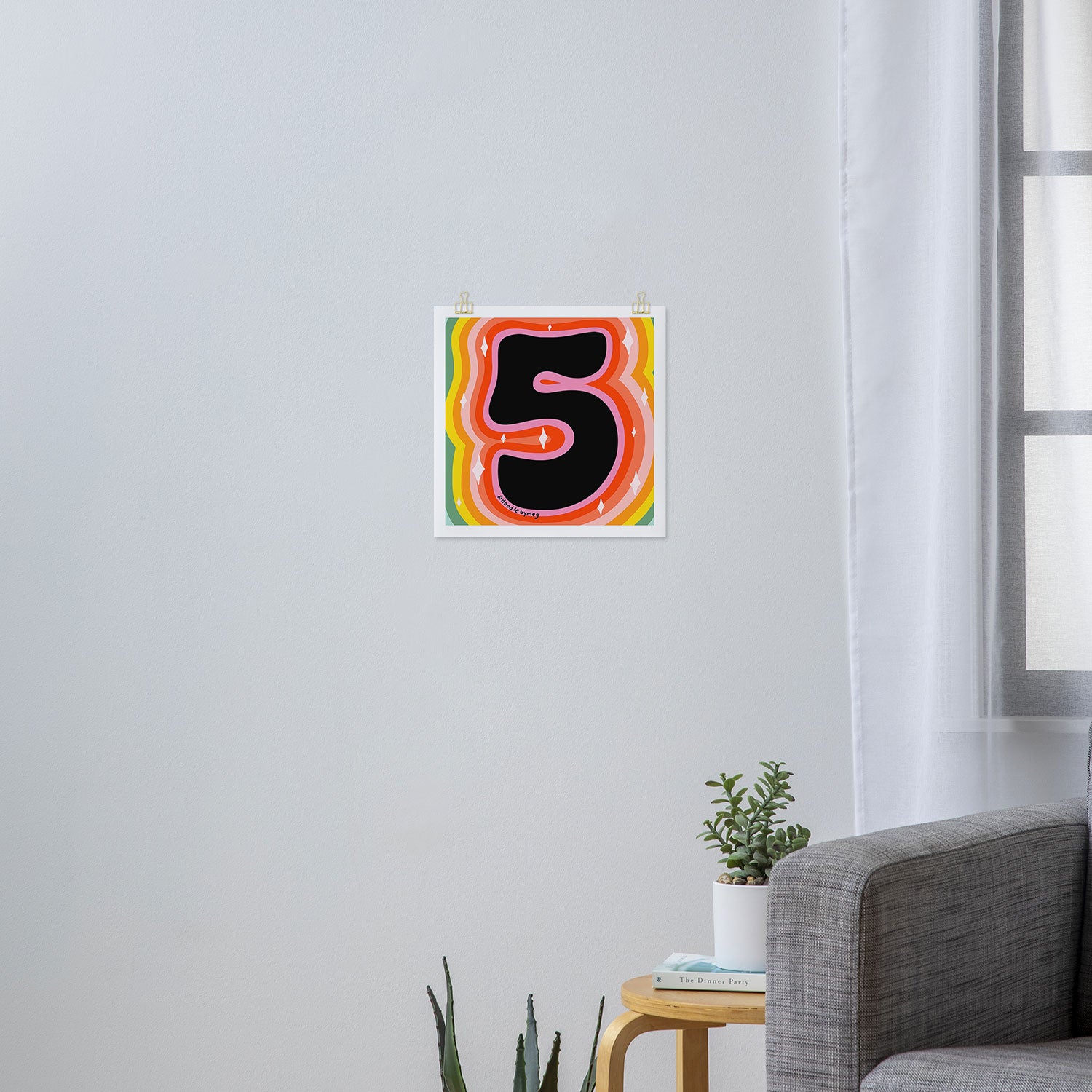 Rainbow 5 Art Print Gallery Image 3