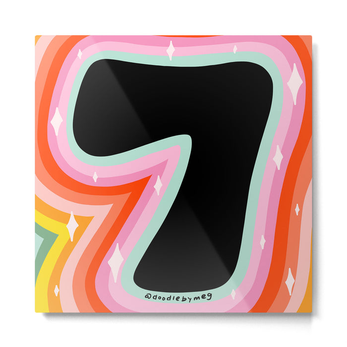 Rainbow 7 Metal Print Gallery Image 1