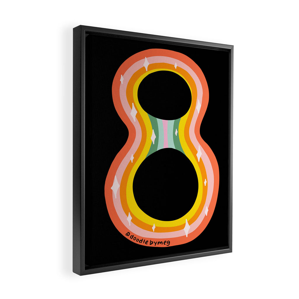 Rainbow 8 Framed Canvas Print Gallery Image 2