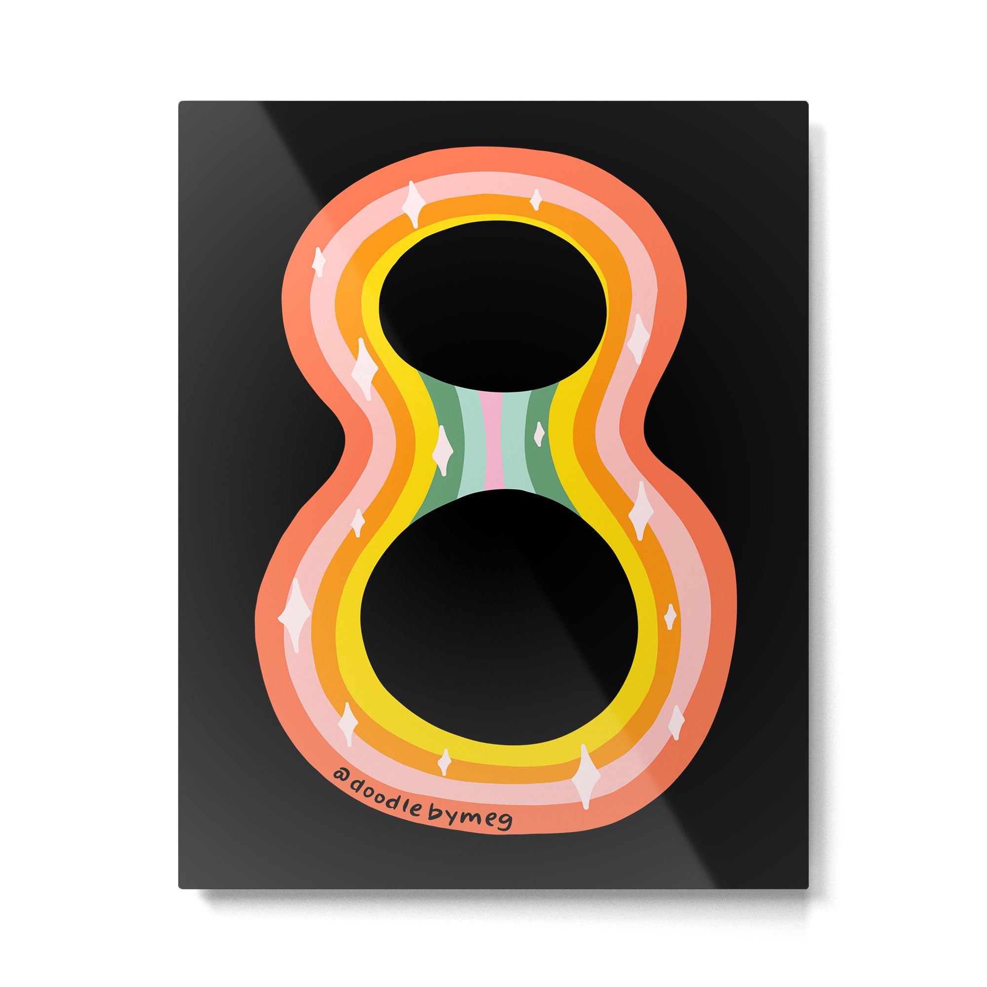 Rainbow 8 Metal Print Gallery Image 6