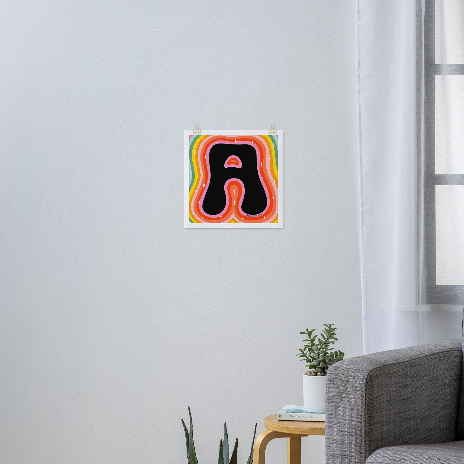 Rainbow A Art Print Gallery Image 3