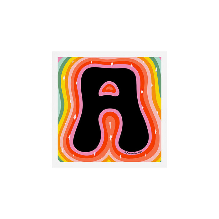 Rainbow A Art Print Gallery Image 1