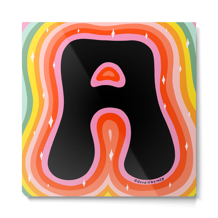 Rainbow A Metal Print Gallery Image 1