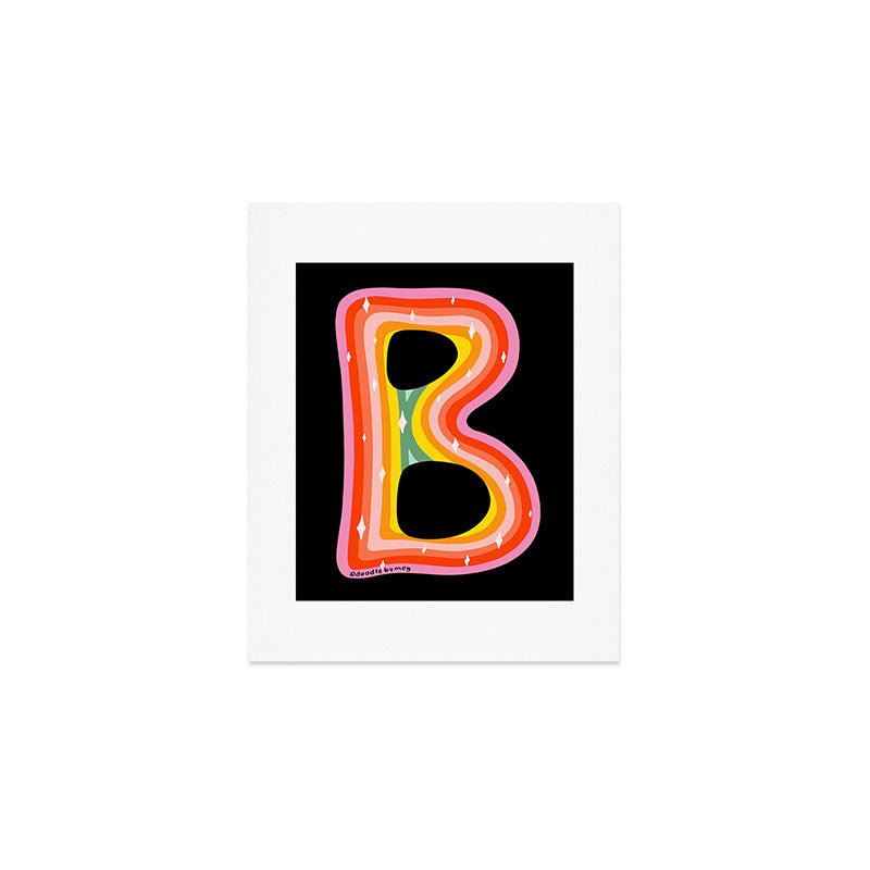 Rainbow B Art Print Gallery Image 1