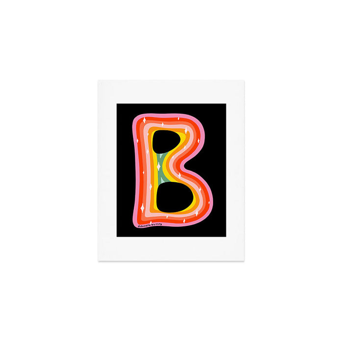 Rainbow B Art Print Gallery Image 1