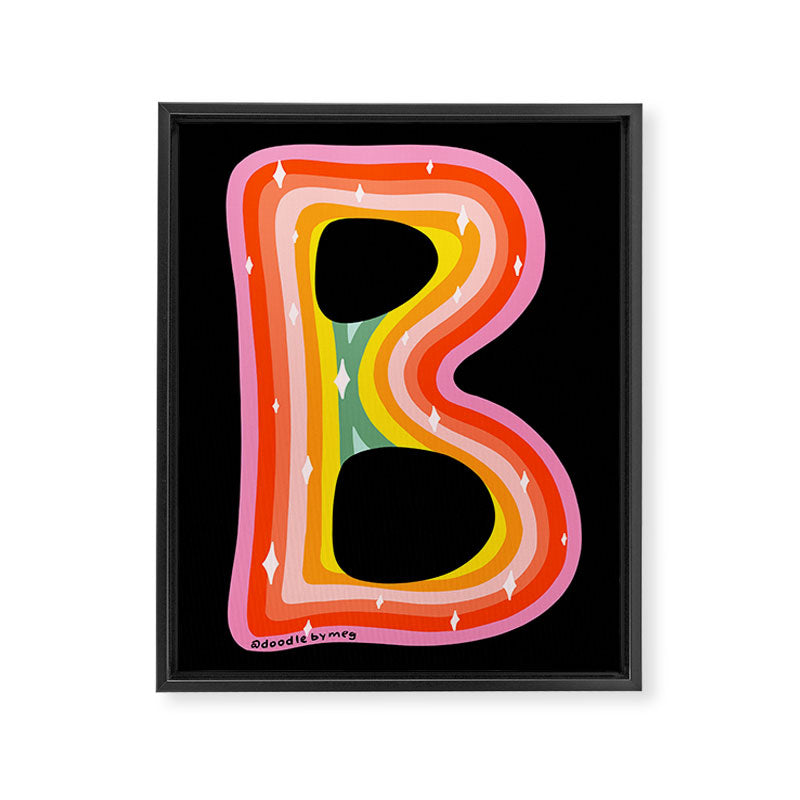 Rainbow B Framed Canvas Print Gallery Image 8