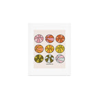 Rainbow Basketballs Art Print Gallery Image 1