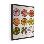 Rainbow Basketballs Framed Canvas Print Gallery Image 2