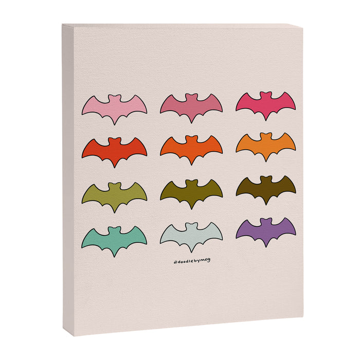 Rainbow Bats Canvas Print Gallery Image 1