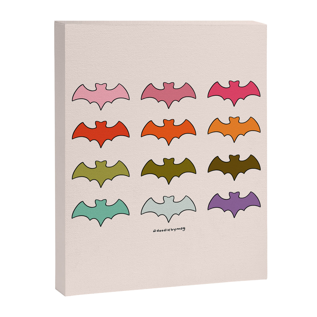 Rainbow Bats Canvas Print Gallery Image 8