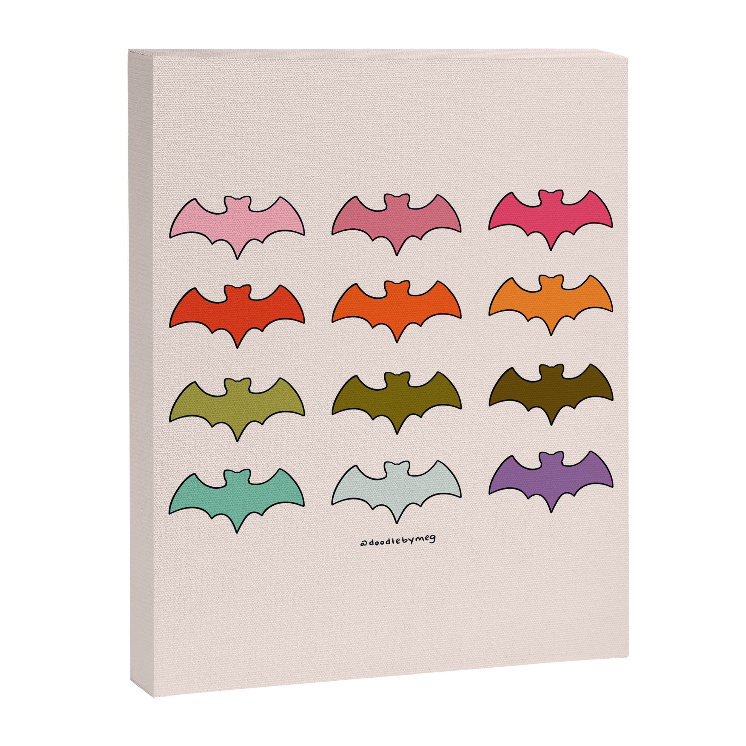 Rainbow Bats Canvas Print Gallery Image 8