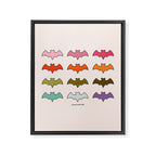Rainbow Bats Framed Canvas Print Gallery Image 8