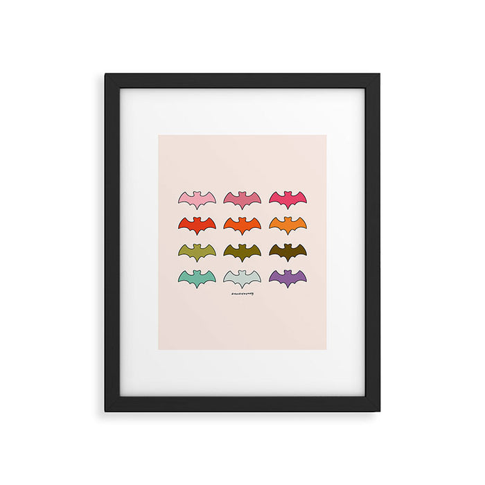 Rainbow Bats Framed Art Print Gallery Image 1