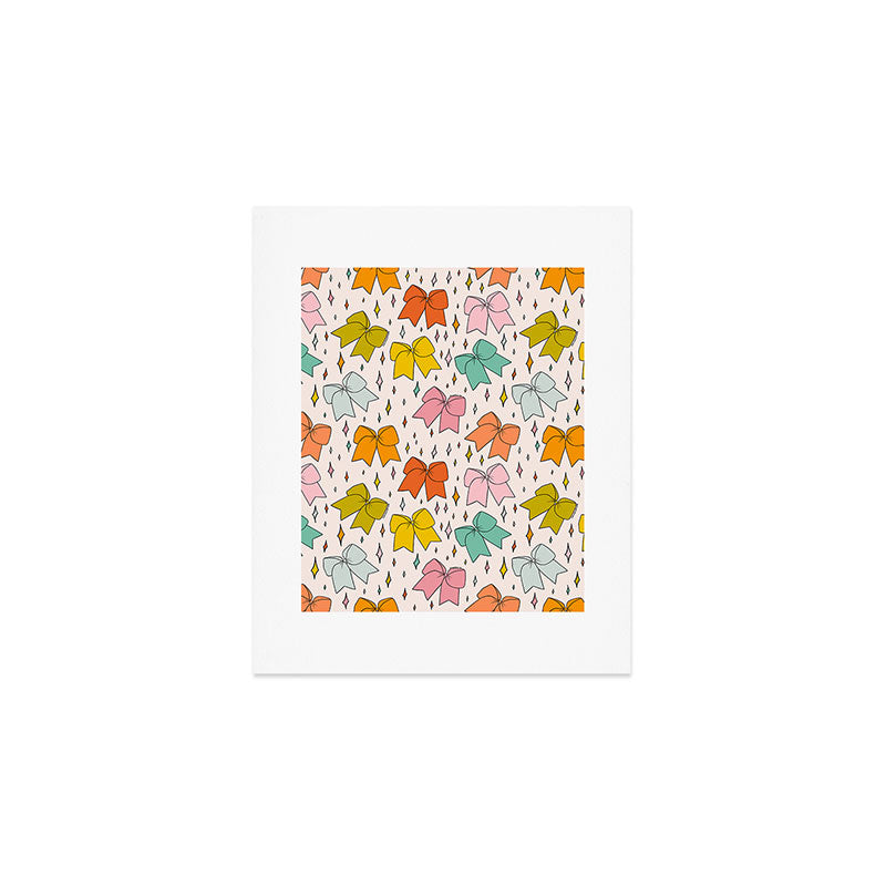 Rainbow Bow Print Art Print Gallery Image 1