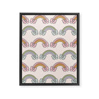 Rainbow Bow Print Framed Canvas Print Gallery Image 8