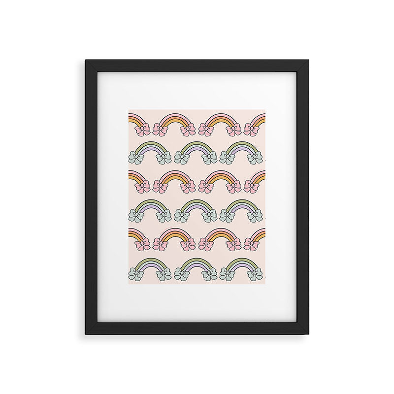 Rainbow Bow Print Framed Art Print Gallery Image 6