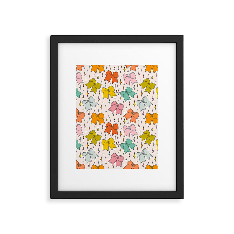 Rainbow Bow Print Framed Art Print Gallery Image 6