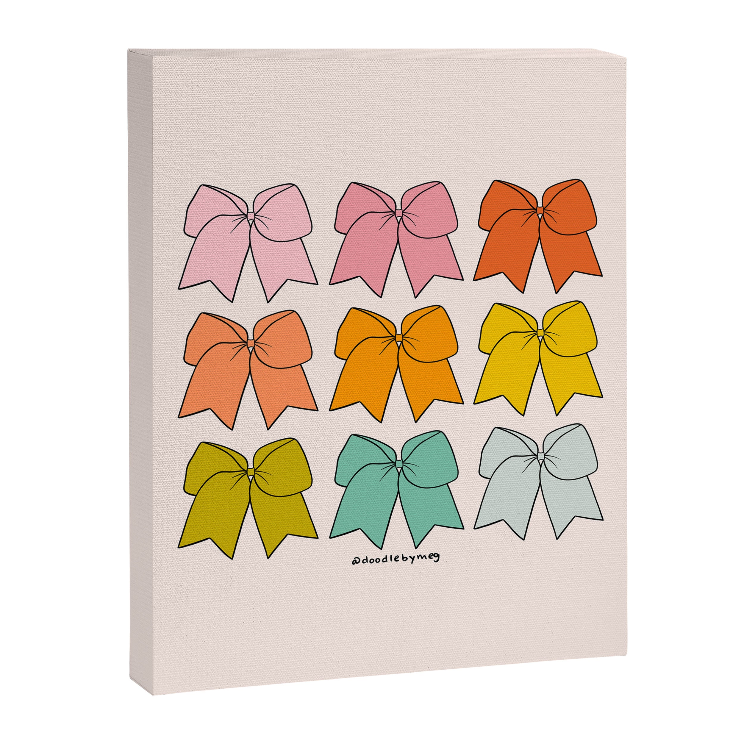 Rainbow Bows Canvas Print Gallery Image 8