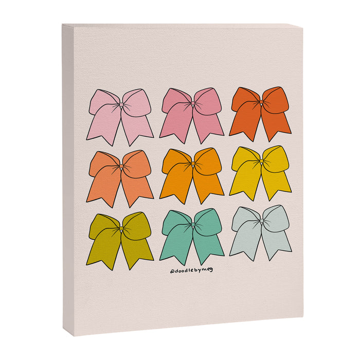 Rainbow Bows Canvas Print Gallery Image 1