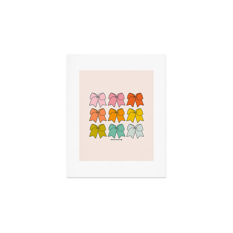 Rainbow Bows Art Print Gallery Image 1